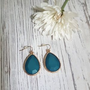 Emerald Green Drop Earrings